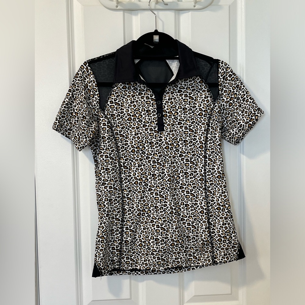 Flir-Tee Golf M Leopard Print Shirt